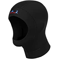 Antcher Capucha de buceo 3mm neopreno cálido traje de neopreno gorra capucha sombrero para buceo subacuático buceo…